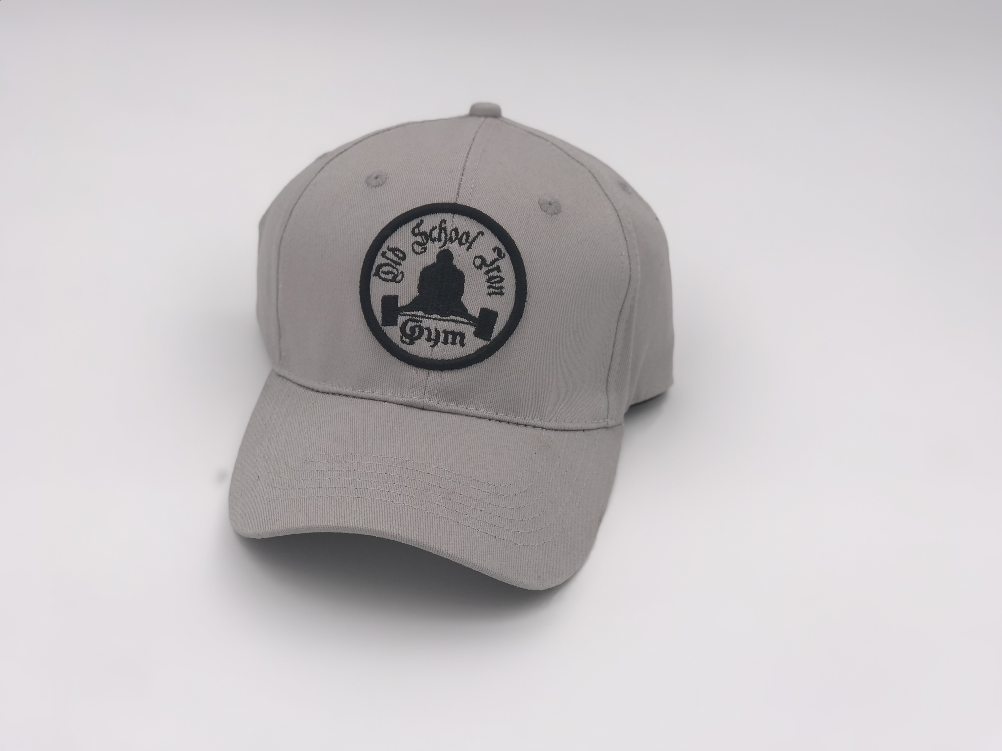 Gray FlexFit Baseball Cap Old School Iron